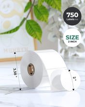 Load image into Gallery viewer, 2 Inch Circle Thermal Sticker Labels+2 Inch Brown Circle Thermal Sticker Labels
