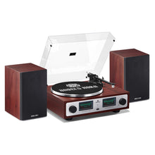Load image into Gallery viewer, ANGELS HORN High Fidelity Bluetooth Turntable, Vinyl Record Player with Bookshelf Speakers, Built-in Phono Preamp, Belt Drive 2-Speed, Pitch Control, Adjustable Counterweight, AT-3600L
