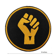 Load image into Gallery viewer, Cute-Patch Juneteenth BLM Black Power Raised Fist Up Embroidered Iron on sew on Patch Badge Afrocentric Afrocentrism Afrocentricity

