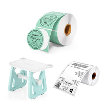 Load image into Gallery viewer, 2 Inch Green Circle Thermal Sticker Labels+Label Holder+4"x6" Direct Shipping Label 220 Sheet/Roll
