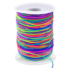 Load image into Gallery viewer, Elastic String for Bracelets, 1mm x 330 Feet Sturdy Rainbow Elastic Cord for Jewelry Making, Necklaces, Beading and Crafts
