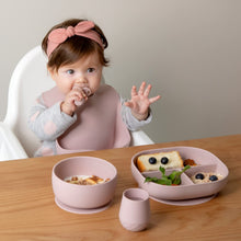 Load image into Gallery viewer, SAMiGO Silicone Baby Spoons Self Feeding 6+ Months - Infant Toddler Utensils - First Stage Baby Led Weaning Feeding Supplies - Set of 3 Pack

