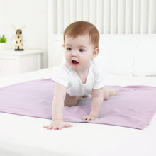Load image into Gallery viewer, Muslin Swaddle Blankets for Newborns, 2 Pack Large 40 x 40 Inches, 100% Cotton Receiving Blankets, Soft and Breathable Baby Swaddles, Baby Essentials for Girls, Shower Gift, Pink and Purple
