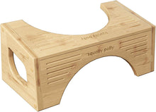 Load image into Gallery viewer, Squatty Potty The Original Toilet Stool - Bamboo Flip, 7" and 9" Adjustable Heights, Brown - Improve Bathroom Posture and Comfort
