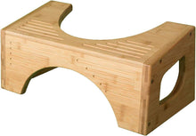 Load image into Gallery viewer, Squatty Potty The Original Toilet Stool - Bamboo Flip, 7" and 9" Adjustable Heights, Brown - Improve Bathroom Posture and Comfort
