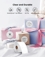 Load image into Gallery viewer, 2 Inch Circle Thermal Sticker Labels+2 Inch Brown Circle Thermal Sticker Labels
