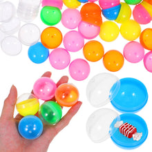 Load image into Gallery viewer, 100Pcs Gumball Vending Machine Capsules 1.5 inch Empty Round Capsules Plastic Small Balls Prizes Containers for Prizes Party Favors, Vending Machines
