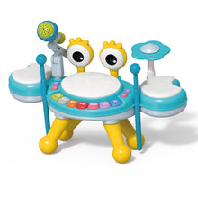 Load image into Gallery viewer, Meideh Kids Drum Set for Toddlers 1-3, Baby Drum Set Musical Toys with Light Up Microphone &amp; 2 Sticks, Musical Instruments Montessori Learning Toys for 1 Year Old, Birthday Gift for Boys Girls
