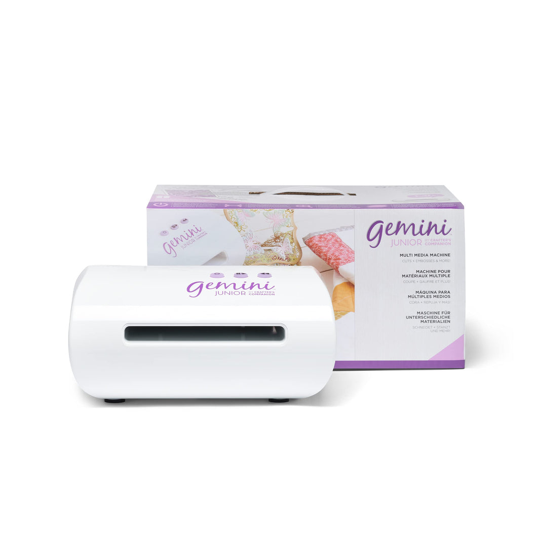 Gemini Twin-Function Cutter & Embosser Crafter's Companion Gemini Junior Jnr Portable Die Cutting and Embossing Machine, White