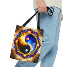 Load image into Gallery viewer, Ying Infinite Beauty Fire Explosion Fusion of Colors #8 Tote Bag AI Artwork 100% Polyester
