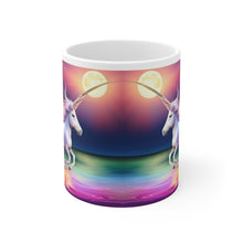 Load image into Gallery viewer, I Dream of Unicorns &amp; Butterflies Design #2 Ceramic 11oz Coffee Mug AI Generated Image
