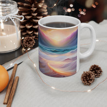 Load image into Gallery viewer, Pastel Sea-life Sunset #25 Ceramic Mug 11oz mug AI-Generated Artwork
