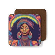 Load image into Gallery viewer, Retro 60&#39;s Psychedelic #35 Hardboard Back AI-Enhanced Beverage Coasters
