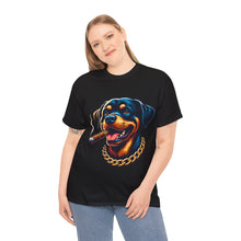 Load image into Gallery viewer, Muse Wearable The Dog Life Rottweiler Cigar Gold Chain Unisex Crewneck T-Shirt
