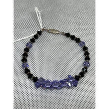 Load image into Gallery viewer, Alexandrite &amp; Jet Black Candy - Handcrafted Austrian Crystal Beads Bracelet
