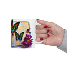 Load image into Gallery viewer, Colorful Monarch Butterflies #7 Mug 11oz mug AI-Generated Artwork
