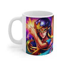 Load image into Gallery viewer, Mardi Gras Mask Ribbon #2 Mug  AI-Generated Artwork 11oz mug
