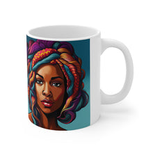 Load image into Gallery viewer, Retro 60s Female Queen #4 Mug 11oz mug AI-Generated Artwork
