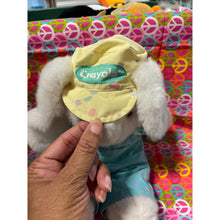 Load image into Gallery viewer, 1989 Hallmark Crayola Painter Bunny Rabbit Plush Stuffed Animal
