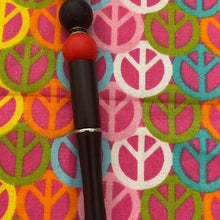 Load image into Gallery viewer, Black and red beqded pen Custom Handmade Beaded Pen
