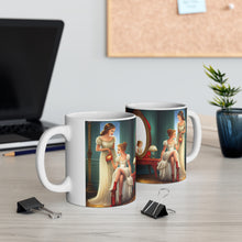 Load image into Gallery viewer, Playing Dress up Just Like Mommie #11 Mug 11oz mug AI-Generated Artwork
