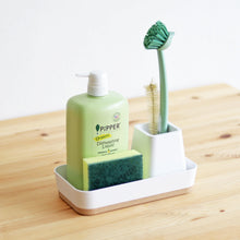 Load image into Gallery viewer, M= MINIMALSCULPT = Boat Multi-Purpose Storage, Sink Caddy, Utensil Holder, Desk Organizer, Toothbrush Holder, Make up Holder (White)
