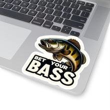 Load image into Gallery viewer, Bet Your Bass Fish Vinyl Stickers, Laptop, Gear, Outdoor Sports Fishing #2
