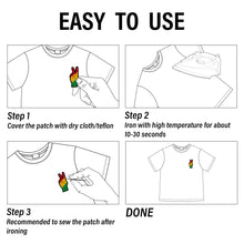 Load image into Gallery viewer, Kirako 8 Pcs Black History Iron on Patches Juneteenth 1865 African Map Fist up Freedom Love Heart Sew on Repair Embroidered Applique DIY Crafts Accessories Embroidery Gifts for Clothing Backpack Hat
