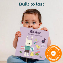 Load image into Gallery viewer, Cali's Books Easter Nursery Rhymes Musical Book - Easter Basket Stuffers for Toddlers, Baby Easter Basket Stuffers, Rechargeable Musical Books for Toddlers 1-3
