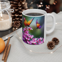 Load image into Gallery viewer, Colorful Monarch Butterflies #1 Mug 11oz mug AI-Generated Artwork
