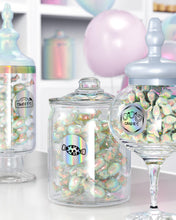 Load image into Gallery viewer, 3x2 Inch White Thermal Labels+2" Circle Holographic Thermal Label Stickers
