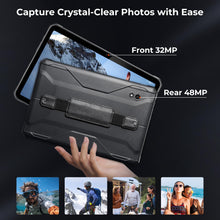 Load image into Gallery viewer, MUNBYN 11-inch Rugged Tablet ILT02, Android 14 UTV Tablet, 16GB+128GB with GPS, IP68 Weather Proof, 32MP+48MP Dual Camera, 4G LTE for Offroad UTV, Drone, 2Y Protection
