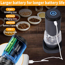 Load image into Gallery viewer, Electric Salt And Pepper Grinder Set, USB Rechargeable, Automatic Salt Pepper Mill Grinder, Adjustable Coarseness Shakers, One-Hand Operation For Kitchen
