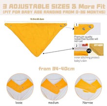 Load image into Gallery viewer, NISXABEBE Muslin Baby Bibs,Soft Triangular Baby Bandana Drool Bibs for Baby Boy Girl,Solid Colors Bib for Drooling Teething 6 Pack(Unisex)
