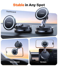 Load image into Gallery viewer, TORRAS 2026 Vacuum for Magsafe Car Mount【98+LBS Strongest Suction &amp; Ultra Magnet】 Magnetic Phone Holders for Your Car, 360° Adjustable Car Phone Holder Mount for iPhone 17 Pro Max 16 15 14 13 12
