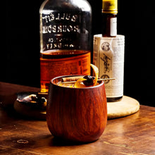 Load image into Gallery viewer, TRAUEMY Charred Wooden Bourbon Whiskey Glasses,Handcrafted Old Fashioned–Gifts for Men,Dad,Boyfriend,Brother,husbands or grandpas on Father's Day,Anniversary,Birthday,Christmas,Thanksgiving (2 Pack)
