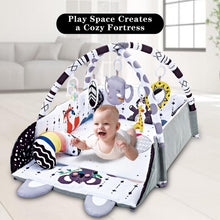 Load image into Gallery viewer, TFDER Baby Gym Play Mat, 8-in-1 Tummy Time Mat &amp; Activity Gym, Washable Ball Pit, Infant Play Mat with Detachable Toys for Sensory Exploration and Motor Skill Development
