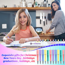 Load image into Gallery viewer, DASTTUIS 150 Pieces DIY Beadable Pen Kit – 50 Plastic Ballpoint Pens with Refills &amp; Bags – School Supplies, Office Accessories &amp; Decorative Items for Students &amp; Teachers (Dreamy Soft Palette)
