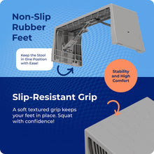 Load image into Gallery viewer, Squatty Potty Porta Traveler Foldable Toilet Stool for Travel, 7" Height, Gray
