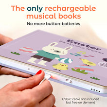 Load image into Gallery viewer, Cali's Books Easter Nursery Rhymes Musical Book - Easter Basket Stuffers for Toddlers, Baby Easter Basket Stuffers, Rechargeable Musical Books for Toddlers 1-3
