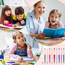 Load image into Gallery viewer, Vellibring 150 Pcs DIY Beadable Pen Kit Multicolor Bulk Ballpoint DIY Crafting Pens with 8 Colors Refills &amp; Bags for Students Teens Teachers School Office Accessories Supplies
