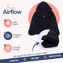 Load image into Gallery viewer, Intimom Baby Carrier Cover Winter with Detachable Hood - Windproof Winter Car Seat Cover Baby Girl &amp; Boy, Universal Travel Carrier &amp; Stroller Blankets for Babies - Waterproof with Fleece Lining
