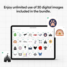 Load image into Gallery viewer, Cricut Maker 3 &amp; Digital Content Library Bundle - Includes 30 images in Design Space App - Smart Cutting Machine, 2X Faster &amp; 10X Cutting Force, Cuts 300+ Materials, Blue
