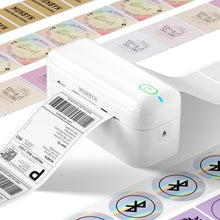 Load image into Gallery viewer, MUNBYN Bluetooth Thermal Label Printer RealWriter RW402B, 4x6 Shipping Label Printer for Small Business, Compatible with Android, iPhone and Windows, Mac, Chromebook, Ebay, USPS, FedEx, Shopify
