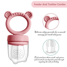 Load image into Gallery viewer, BigSpinach Silicone Baby Food Freezer Tray with Teething Popsicle Molds - Baby Fruit Feeder and Breastmilk Teether Combo

