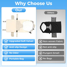 Load image into Gallery viewer, nfant Airplane Seat Extender Travel Bed | Baby on Lap Flight Bed | Foldable Soft Airplane Baby Travel Seat Extender on Lap with Neck Pillow | Fits Economy Seats | Off White

