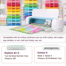Load image into Gallery viewer, TECKWRAP Holographic Vinyl Glossy Candy Color Adhesive Vinyl for Craft Cutter 12&quot; x 5ft, Pastel Rainbow

