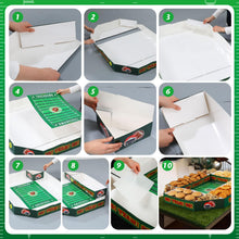 Load image into Gallery viewer, Tosstuki Large Football Party Supplies Kit Food Serving Tray 31 x 39 in Snack Holder Stadium Shape Table Centerpiece for Football Birthday Game Day Sports Event Celebrations Favors
