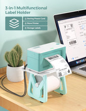 Load image into Gallery viewer, MUNBYN Label Holder for Rolls and Fanfold Labels, Thermal Sticker Holder for Desktop Thermal Printer, Accessory Supplies for Home, Office, Small Business
