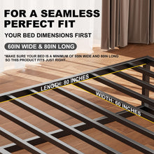Load image into Gallery viewer, Queen Bunkie Board 10mm (60x80 inches) - Anti-Sag Mattress Support Board, Noise-Minimizing, Breathable &amp; Moisture Resistant - Universal Fit for Metal Bed Frame,Platform Beds &amp; Pull-Out Sleeper Sofa
